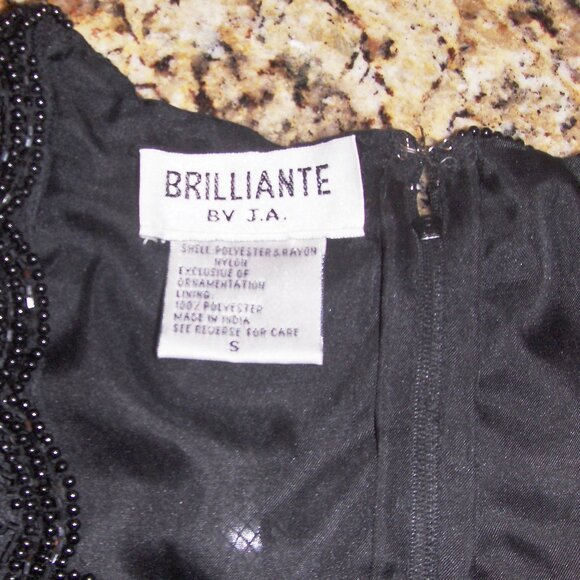Brilliante By JA Vintage Short Sleeve Beaded Embellished Evening Top - EUC - Picture 10 of 11